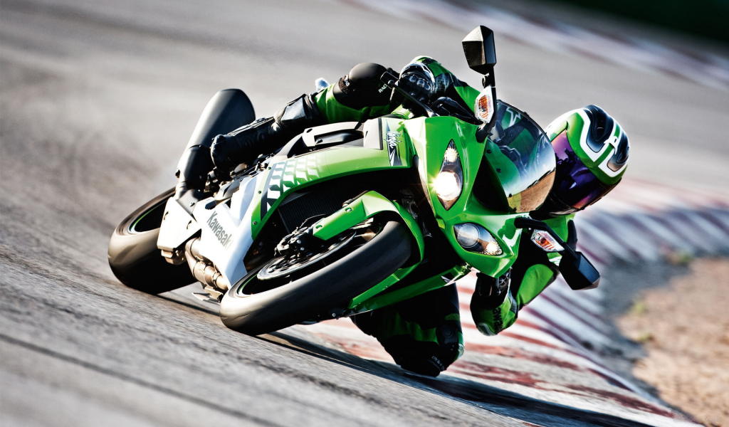 человек, 1920x1200, спорт, люди, kawasaki, wide wallpapers, мото обои, ninja zx-10r