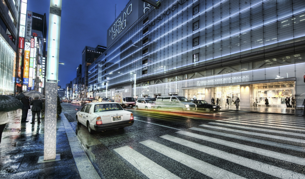 night, tokyo, ночь, ginza, japan, япония