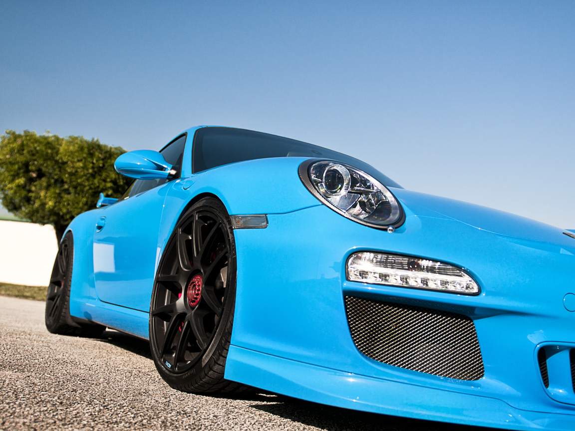 auto, blue, porshe gt3 rs, cars wall, cars, supercars, обои авто