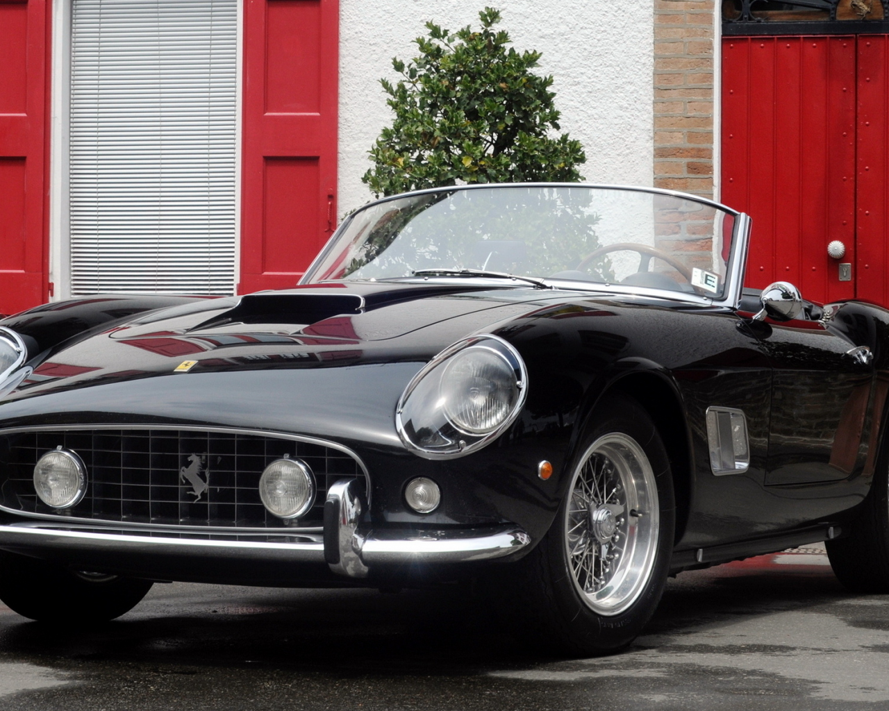 ferrari, фары, ferrari 250 spider california, кабриолет