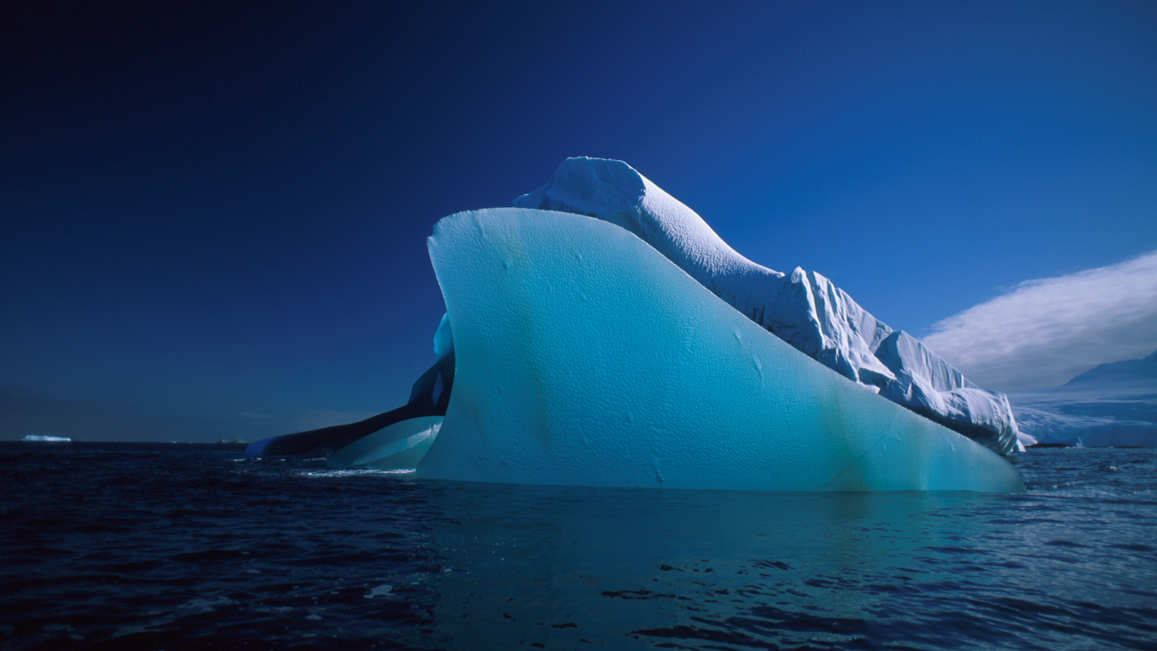 айсберг, море, лед, вода