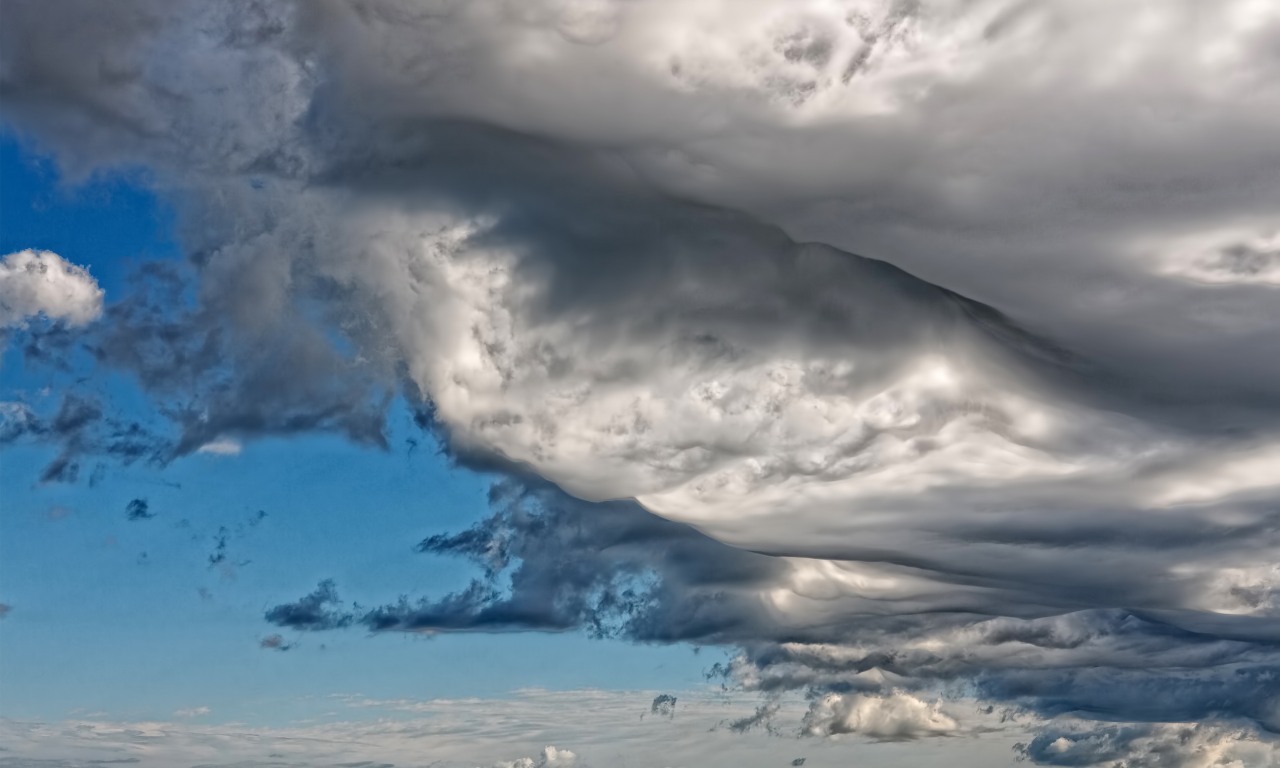 небо, asperatus undulatus, облака