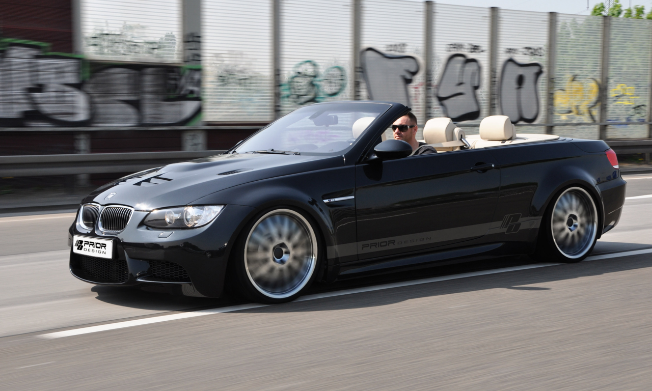 скорость, road, prior design, speed, 3000x1875, bmw e93 m3, машина, car, дорога, tuning