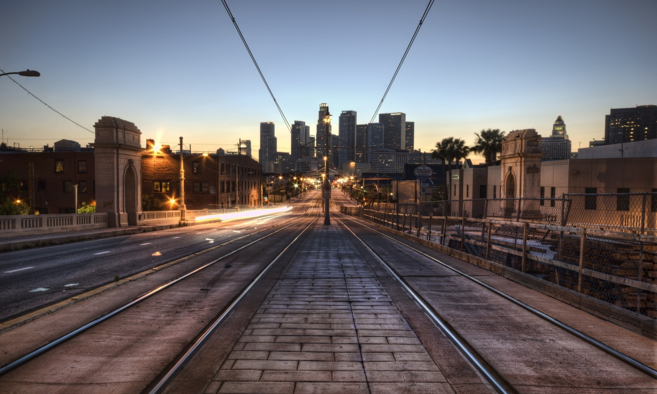 california, los angeles, lights, лос-анджелес, калифорния, downtown la