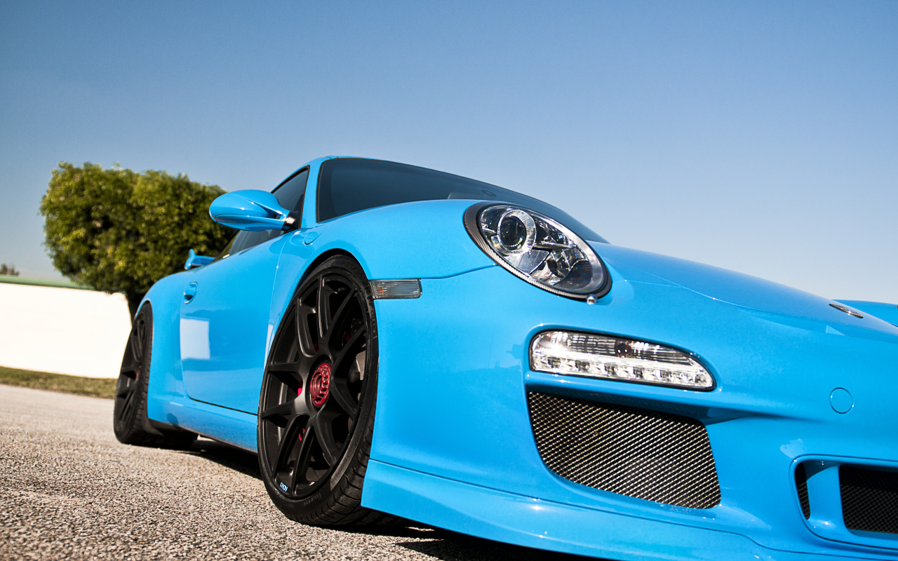 auto, blue, porshe gt3 rs, cars wall, cars, supercars, обои авто