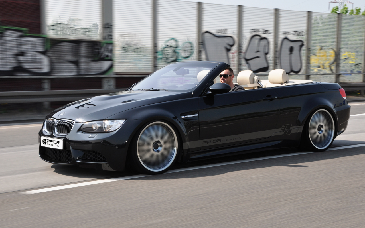 скорость, road, prior design, speed, 3000x1875, bmw e93 m3, машина, car, дорога, tuning