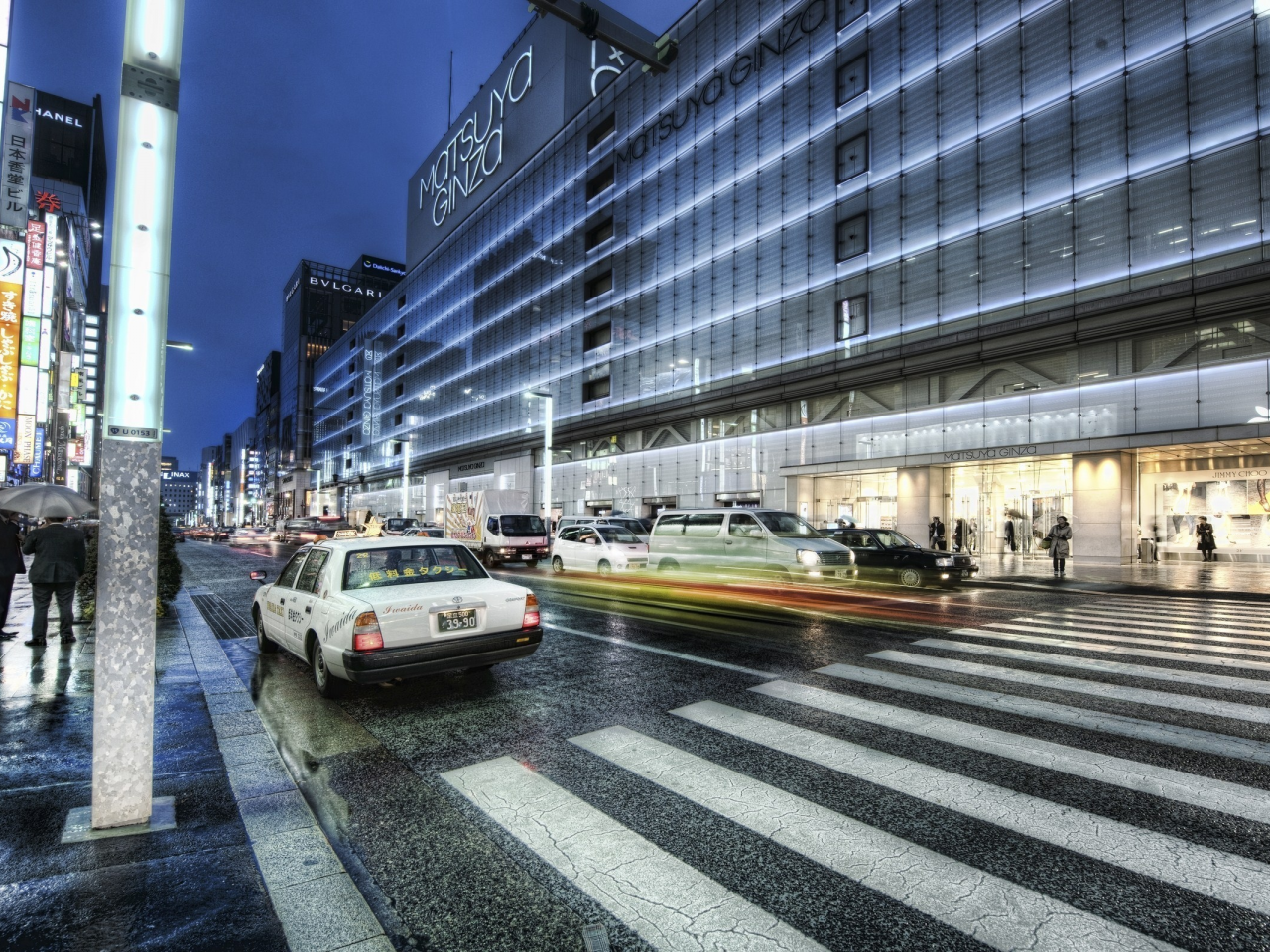 night, tokyo, ночь, ginza, japan, япония