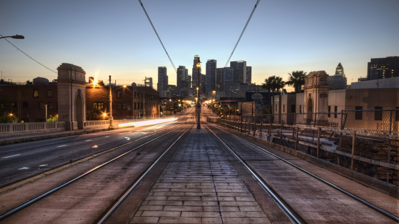 california, los angeles, lights, лос-анджелес, калифорния, downtown la