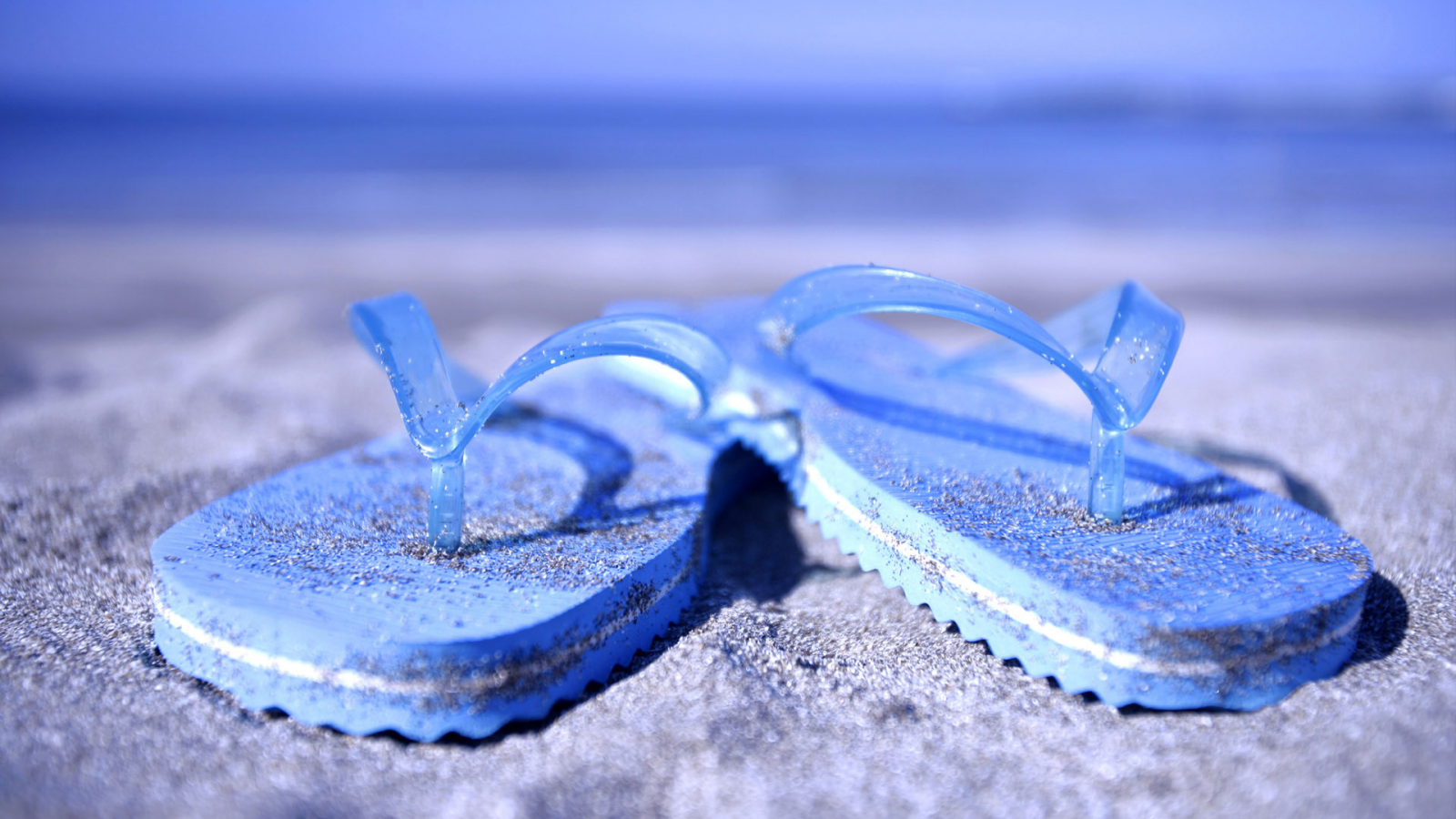 песок, голубые, шлёпки, лето, пляж