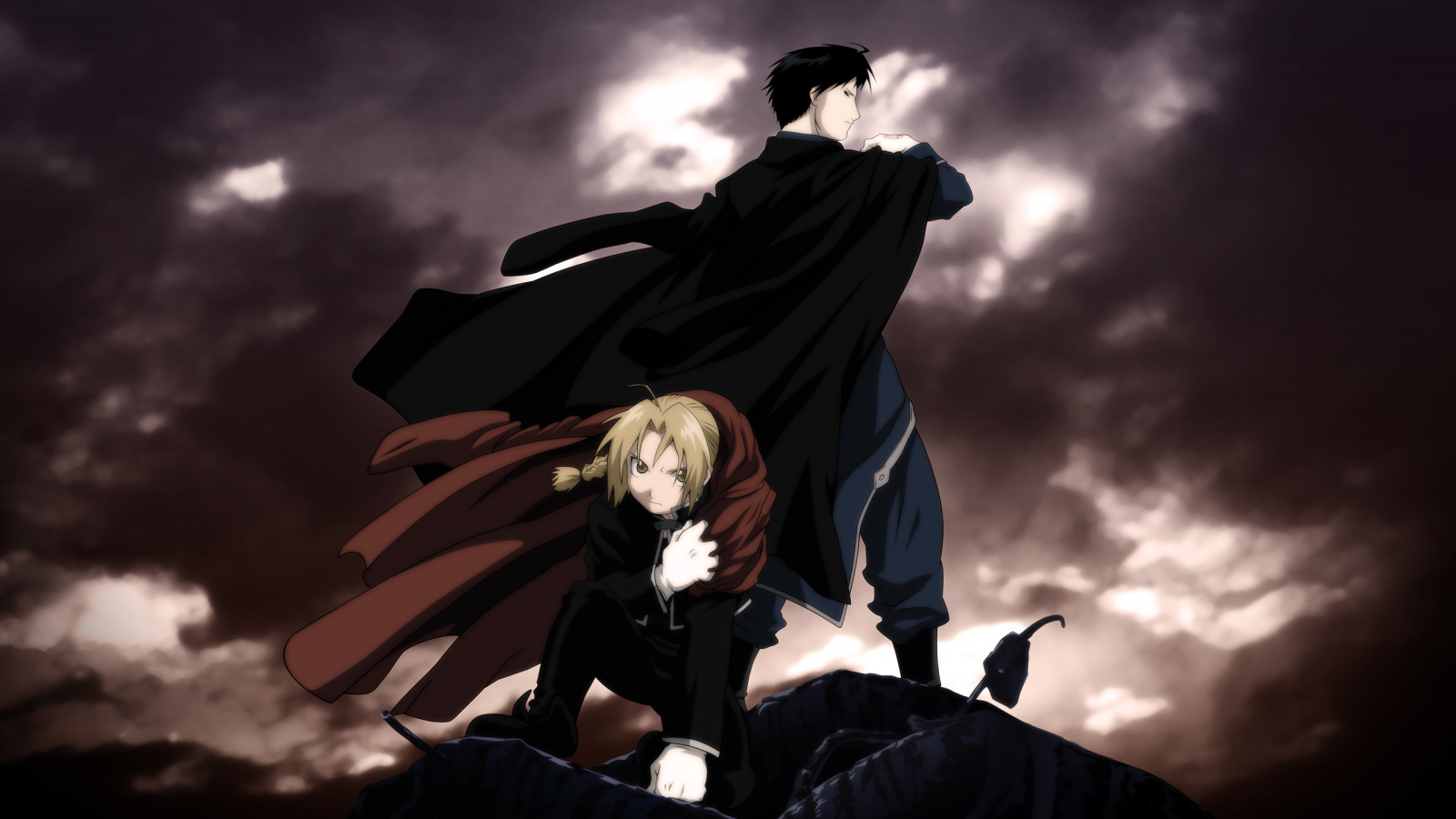 fullmetal alchemist, roy, edward