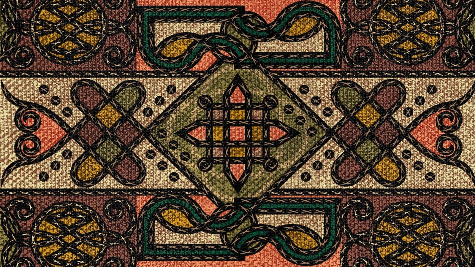 тибетский, ковёр, плетёный