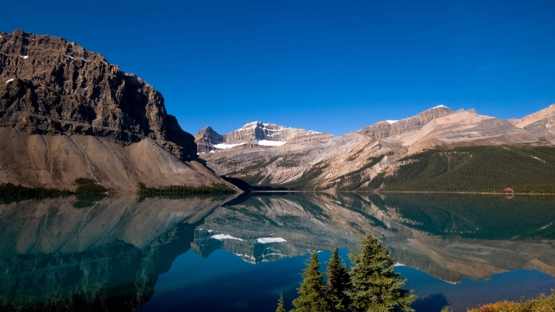национальный парк, природа, канада, озеро, пейзаж, горы