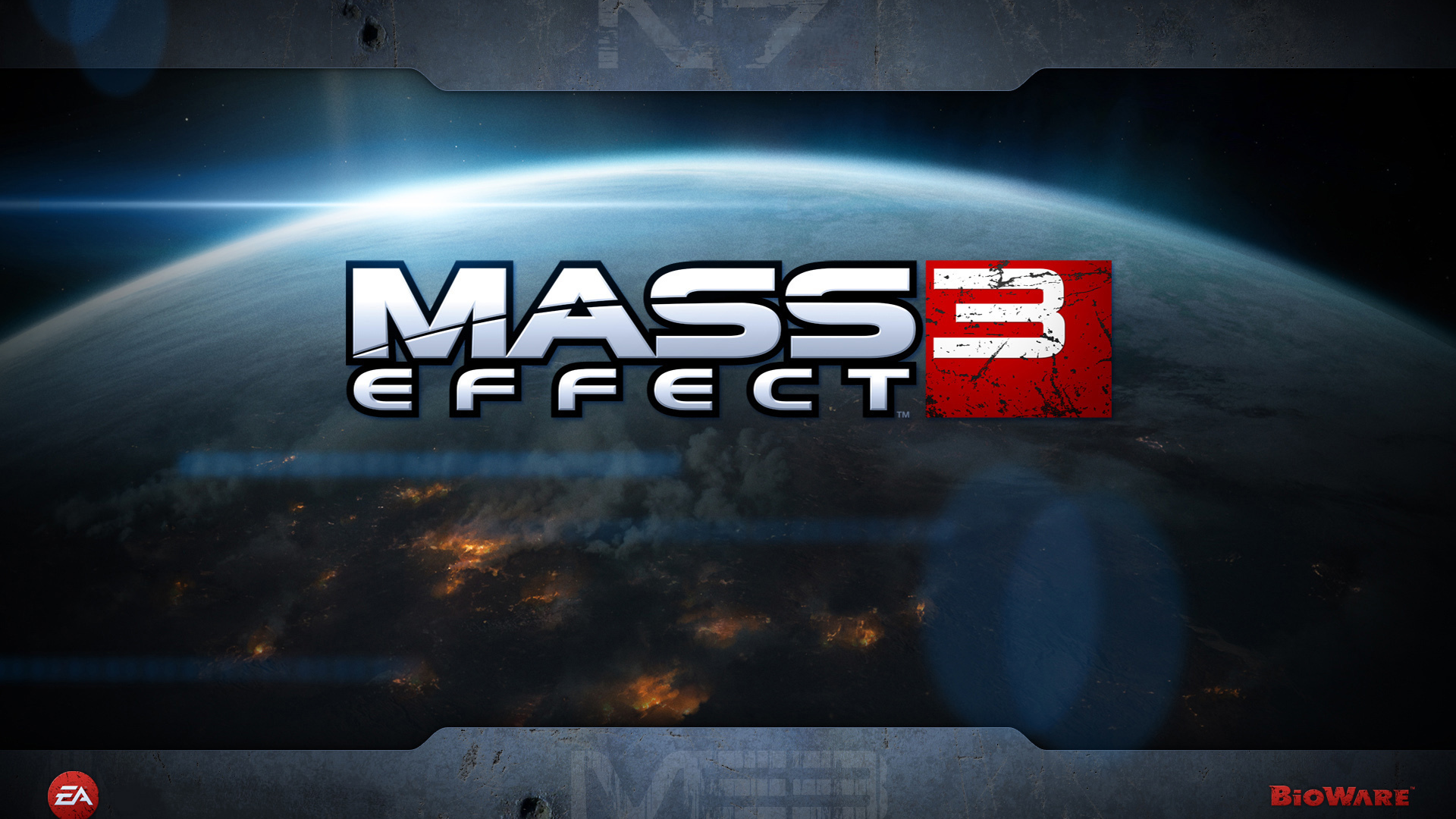 mass effect 3, в огне, bioware, земля