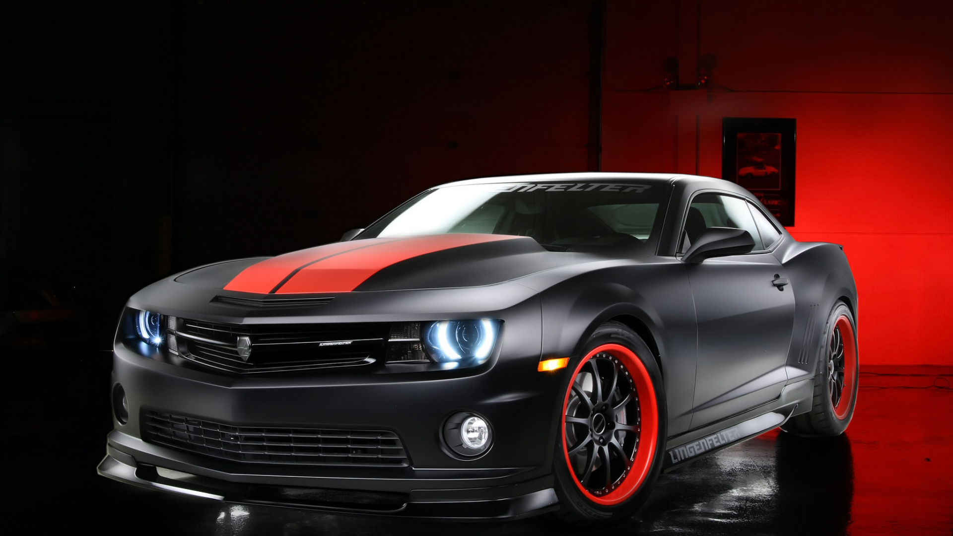 ss, lingenfelter, чёрный, supercharged, camaro, шевроле, тюнинг, chevrolet, black, камаро