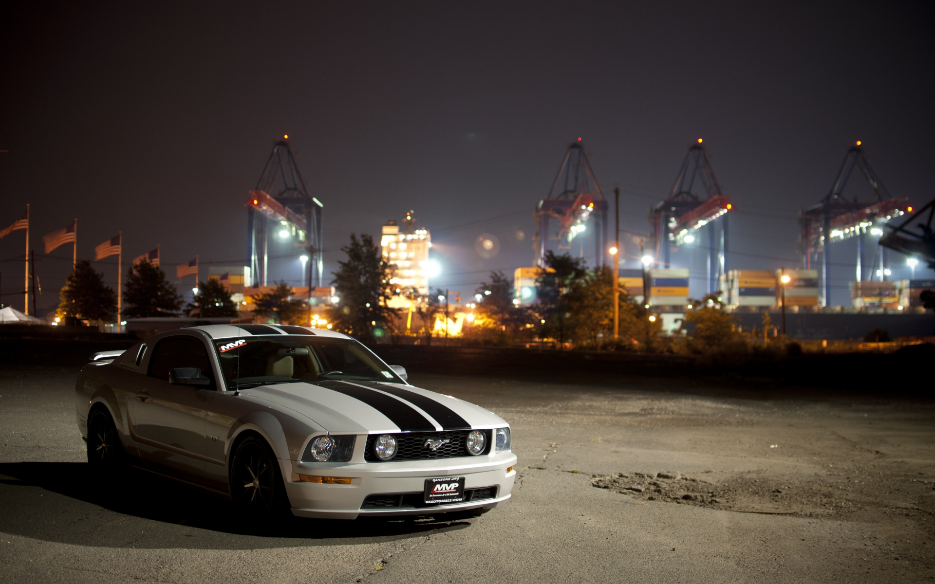 cars wall, cars, auto, ford mustang, gt, city, обои авто, фото, вечер, улица, wallpapers auto