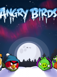 angry birds christmas, angry birds, symbian, птички, iphone, christmas, game, android