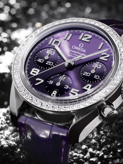 omega, ladies purple, speed