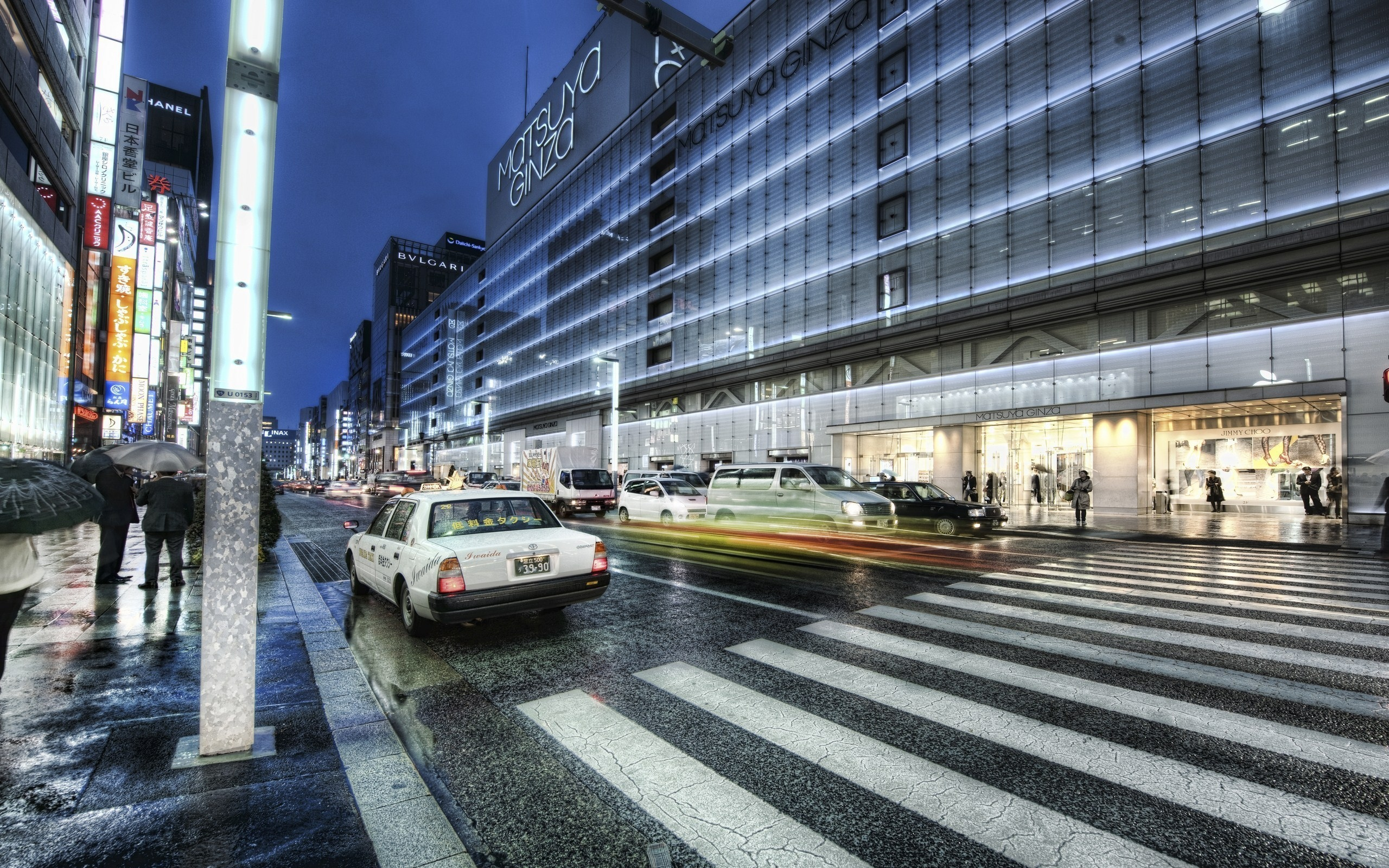 night, tokyo, ночь, ginza, japan, япония