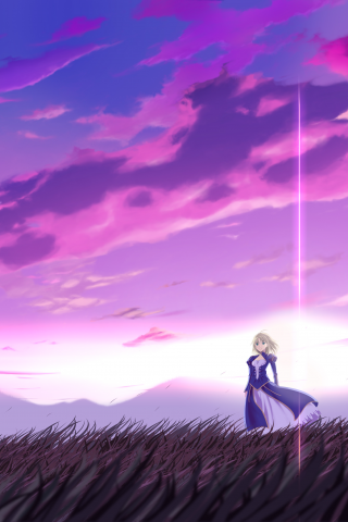 арт, блеск, purple clouds, поле, горизонт, пурпурные, landscape, облака, ветер