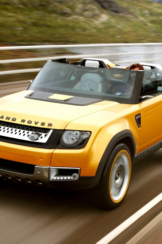 холмы, land rover, передок, спорт, sport, dc100, concept, ленд ровер, дорога, внедорожник, желтый, джип, концепт, дс100