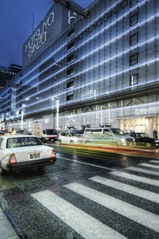 night, tokyo, ночь, ginza, japan, япония