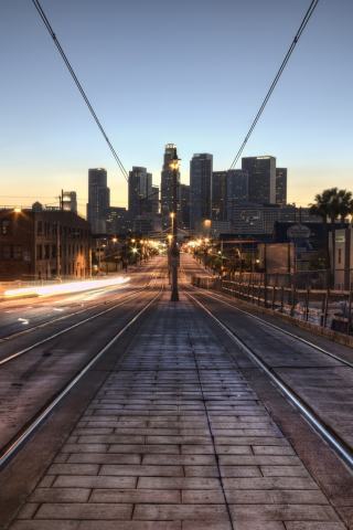 california, los angeles, lights, лос-анджелес, калифорния, downtown la