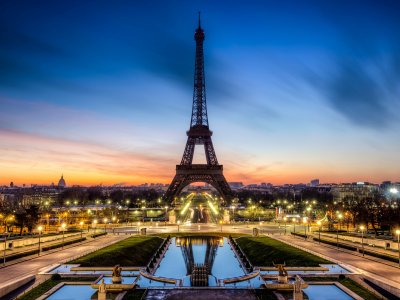 франция, вечер, paris, france, эйфелева башня, париж, la tour eiffel