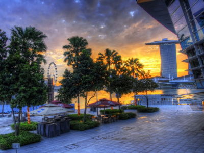singapore, сингапур, восход, sunrise