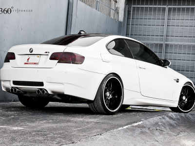 white, задняя часть, бмв, bmw, белый, e92, m3, 360 three sixty forged