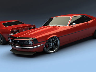 musclecar, tuning, ss, red