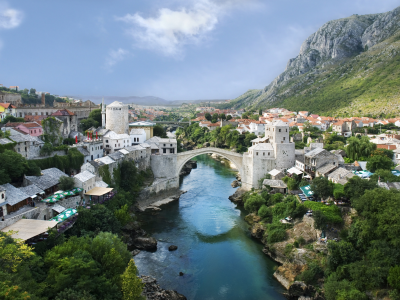 mostar, река, мост, мостар