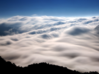 горы, mt. ho-hwan clouds in nantou, облака, taiwan