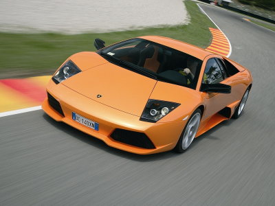 murcielago, суперкар, lamborghini, оранжевый