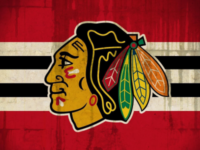 флаг, chicago blackhawks, голова, индеец