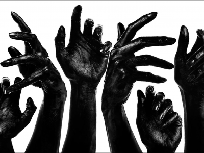 руки, кисти, фон, чёрные, белый, пальцы