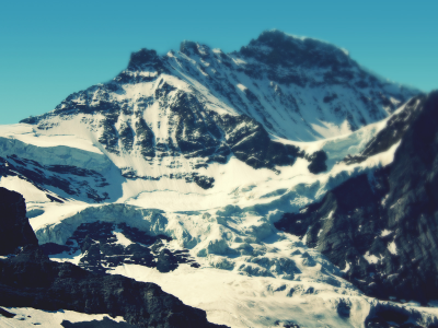 ледник, скалы, небо, горы, швейцария, альпы, снег