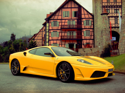 yellow, scuderia, f430, ferrari