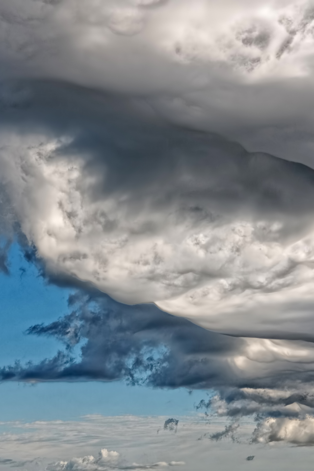 небо, asperatus undulatus, облака