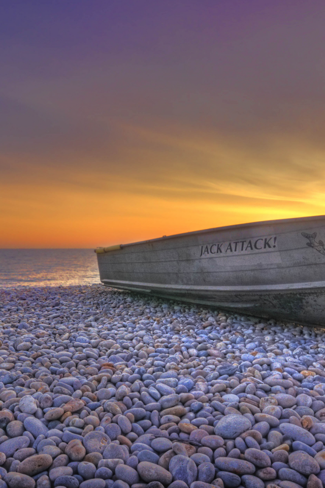 галька, hdr, вода, море, лодка, пейзажи, пляжи, небо, океан, камень, лодки, камни