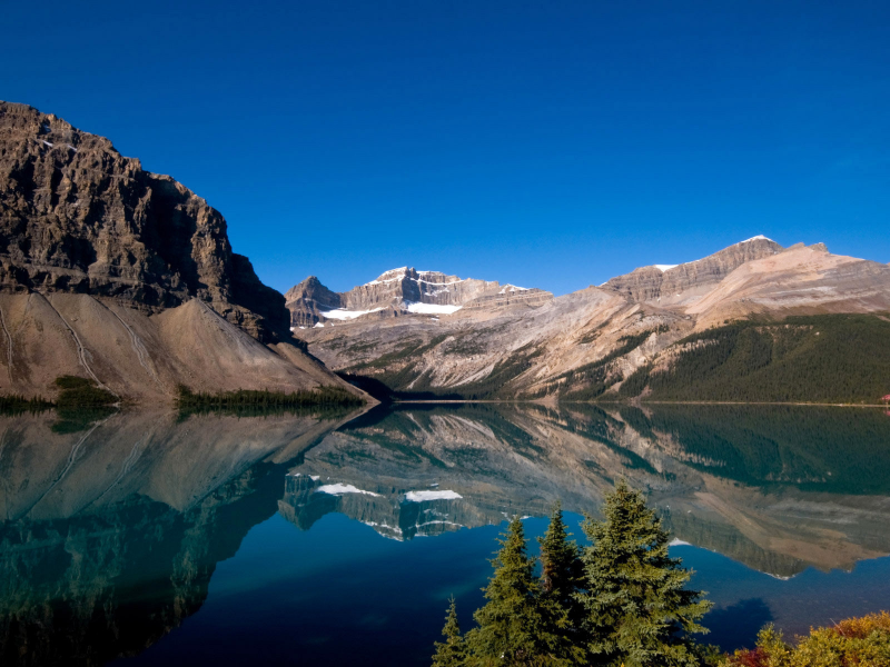 национальный парк, природа, канада, озеро, пейзаж, горы