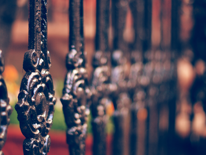 ограда, решетка, металл