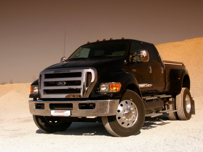 черный, форд, пикап, песок, пустыня, ford, f-650