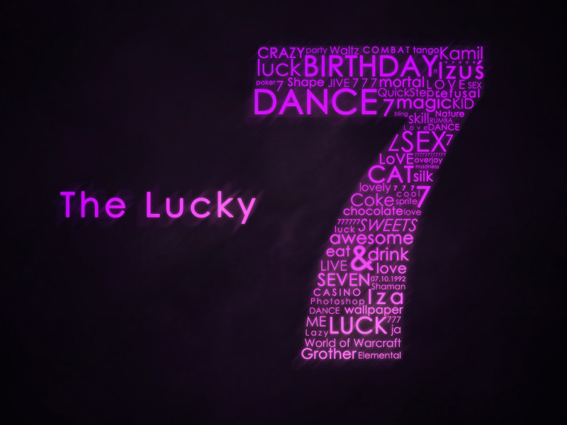 lucky, слова, seven, буквы