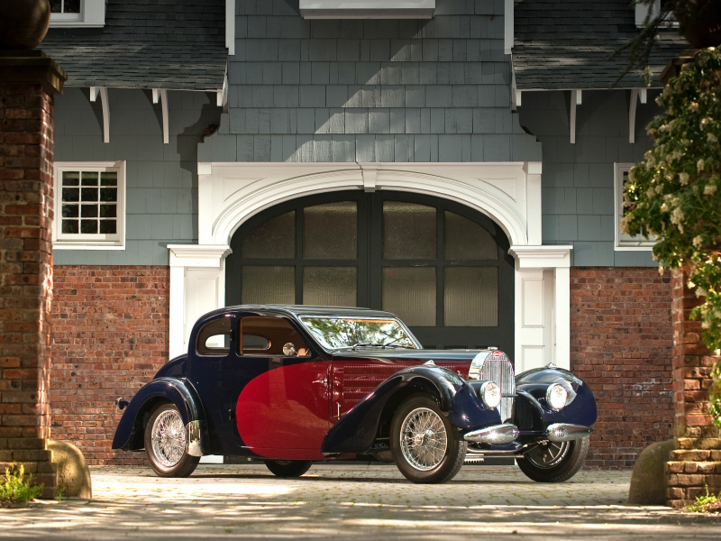 ворота, красивая машина, дом, вентокс, ретро, 1935, бугатти, bugatti, купе, coupe, ventoux, type 57, тайп 57