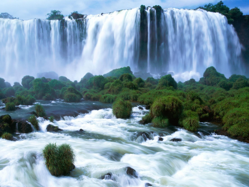 природа, водопад, виды бразилии
