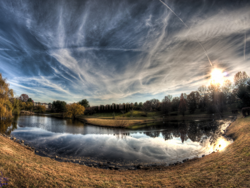 lake, небо, пруд, озеро