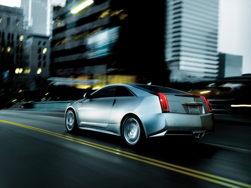 cadillac cts coupe, 2011, движение, город