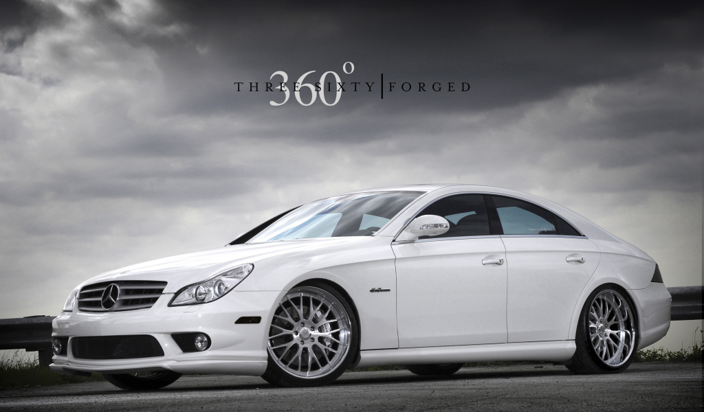 mercedes cls, hd wallpapers, 360 forged, белый мерс на рабочий стол