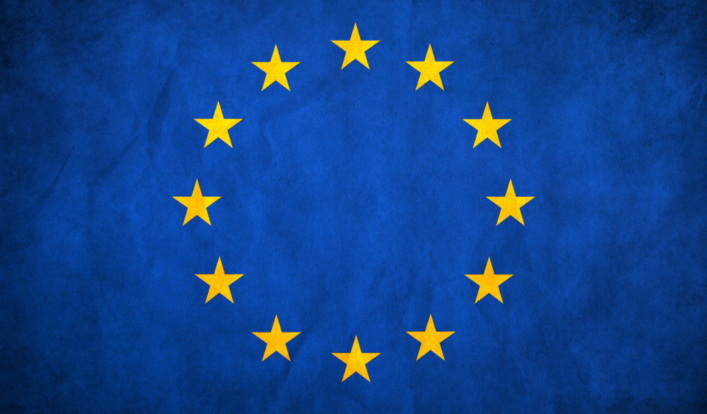 flag, european union, grunge