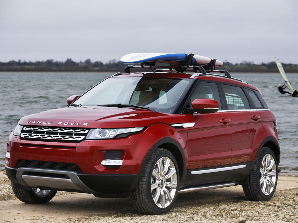 red, evoque, range rover